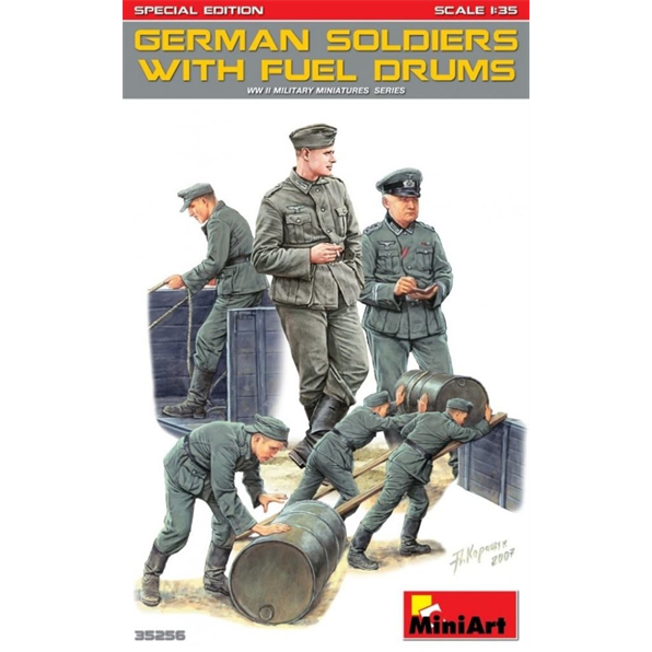 German Soldiers w/ Fuel Drums Special Edit