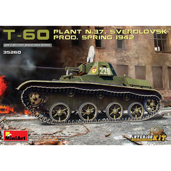 T-60 (Plant 37 Sverdlovsk) Prod 1942 Int K