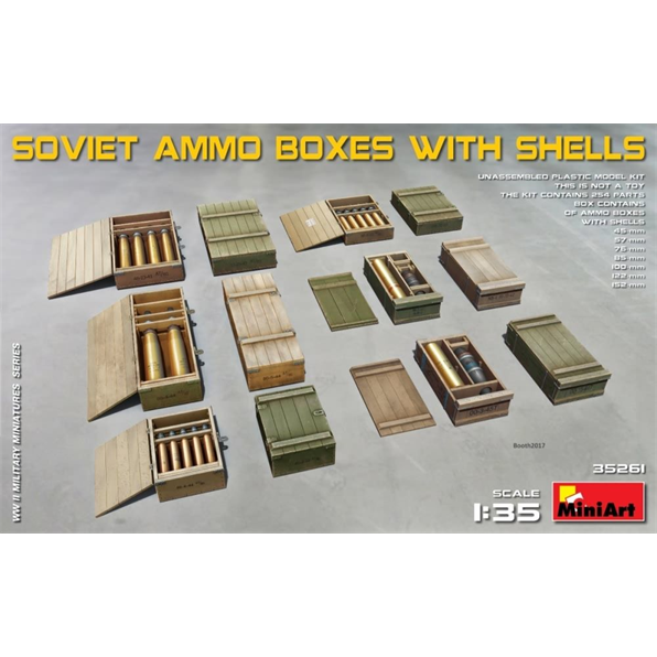 Soviet Ammo Boxes with Shells