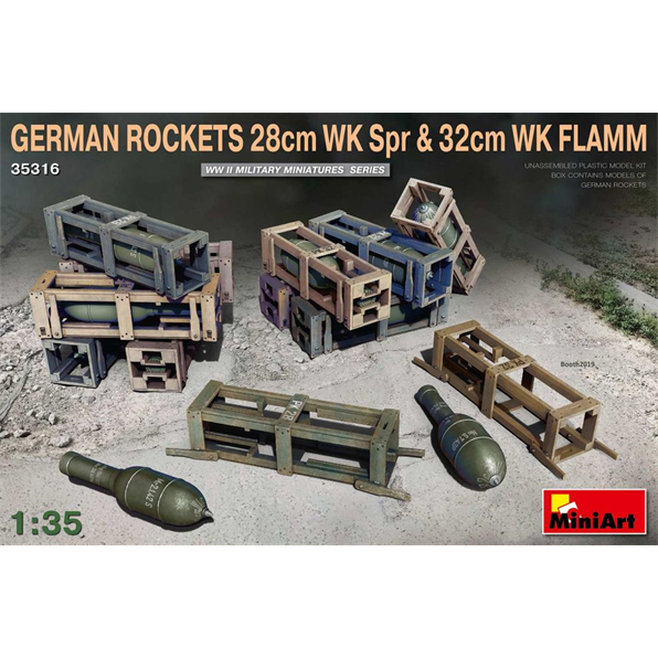 German Rockets 28cm WK Spr and 32cm WK Flamm