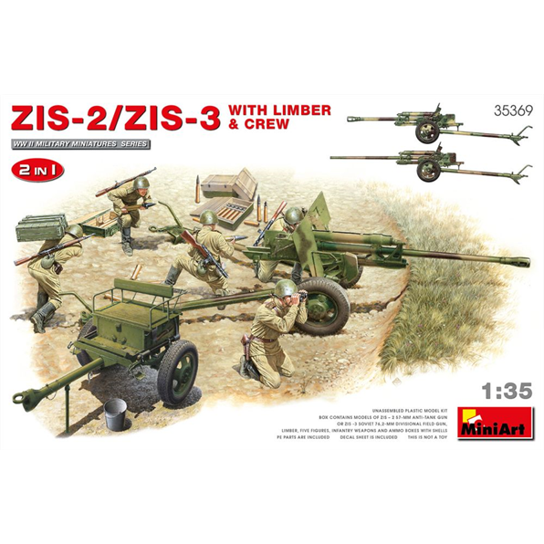 ZIS-2 / ZIS-3 w/ Limber and Crew (2 in 1)
