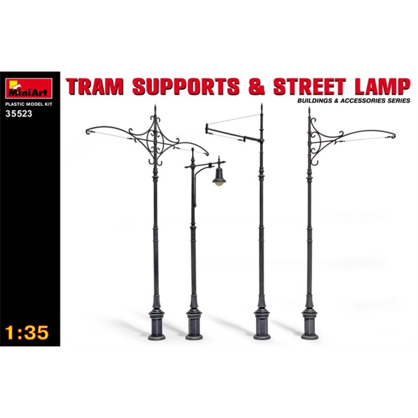 Tram Supports and Street Lamps