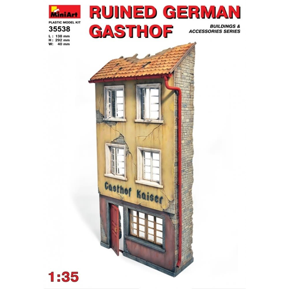 Ruined German Gasthof'