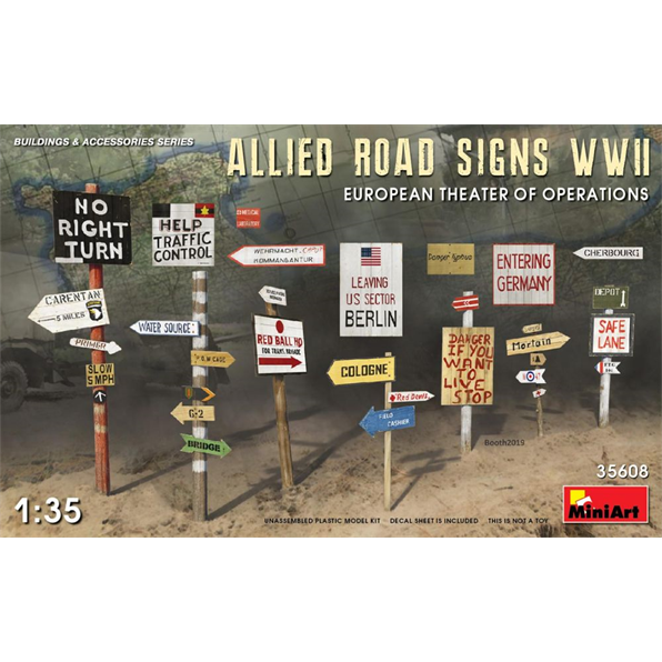 Allied Road Signs - European WWII