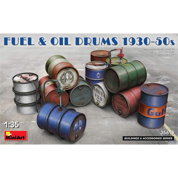 Fuel and Oil Drums 1930-50's