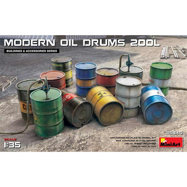Modern Oil Drums (200l)