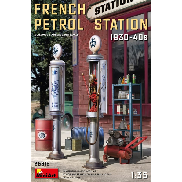 French Petrol Station 1930-10940's