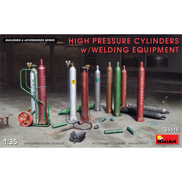 High Pressure Cylinders w/ Welding Equip