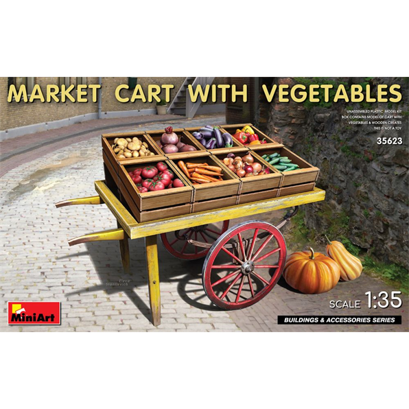 Market Cart With Vegetables