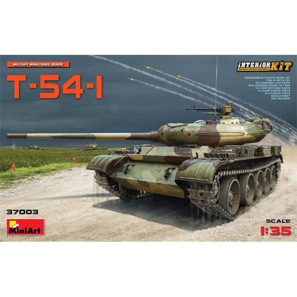 T-54-1 Soviet Medium Tank with Interior