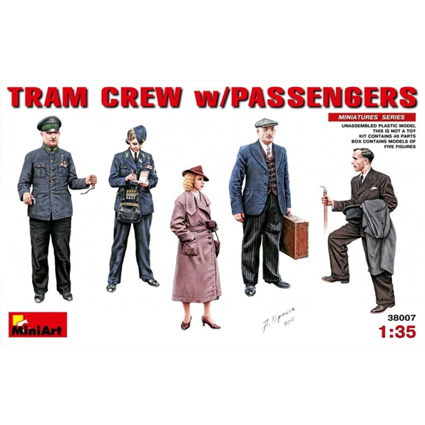 Tram Crew With Passengers