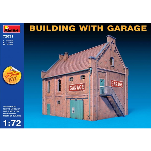 Building with Garage (Multi Coloured Kit)