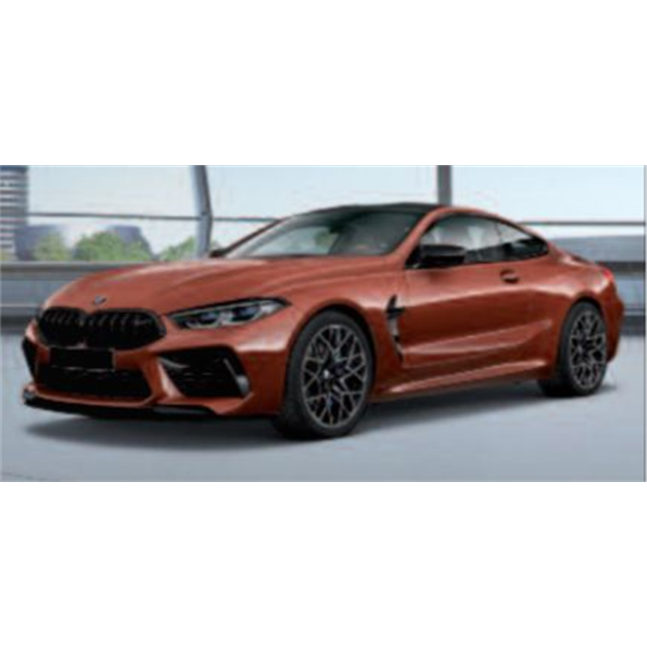 BMW M8 Coupe Red Metallic 2020 with Openings
