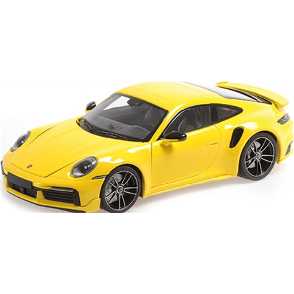 Porsche 911 (992) Turbo S Coupe Sport Design 2021 Yellow (Opening Parts)