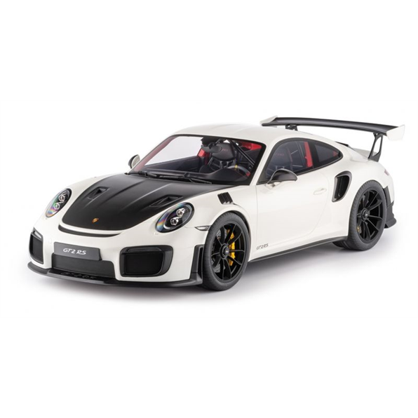 Porsche 911 (991.2) GT2RS 2018 White W/ Black Magnesium Wheels (Sealed Body)