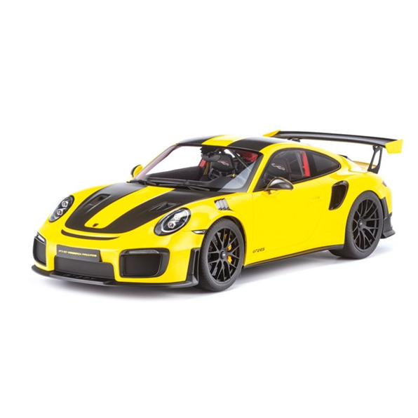 Porsche 911 (991.2) GT2RS 2018 Yellow W/ Weissach Package W/ Black Wheels