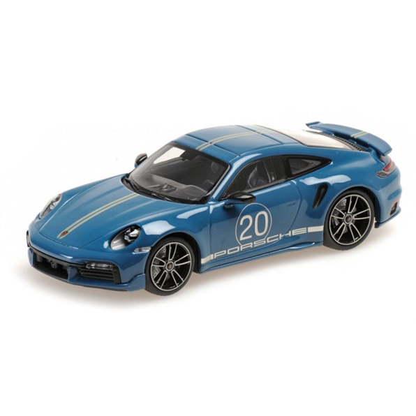 Porsche 911 (992) Turbo S Coupe Sport Design 2021 Blue (Sealed Body)