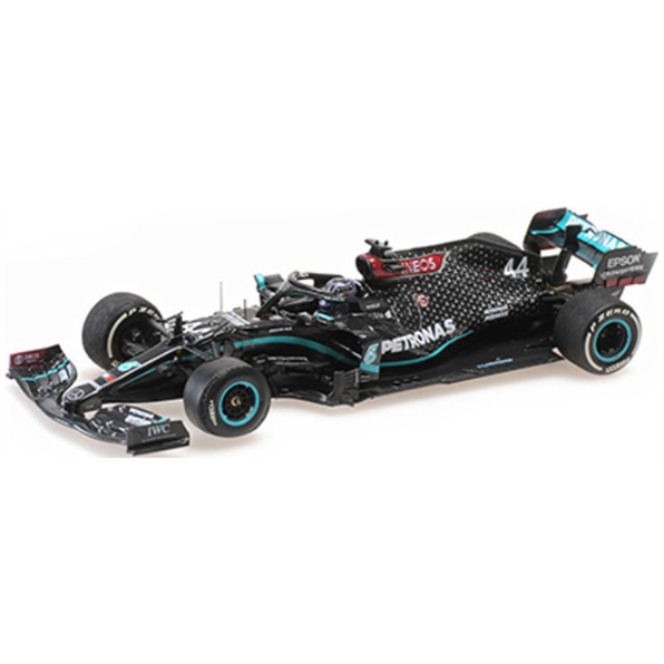 Mercedes AMG Petronas W11 EQ Performance Lewis Hamilton 1st GB GP 2020 Flat Tyre