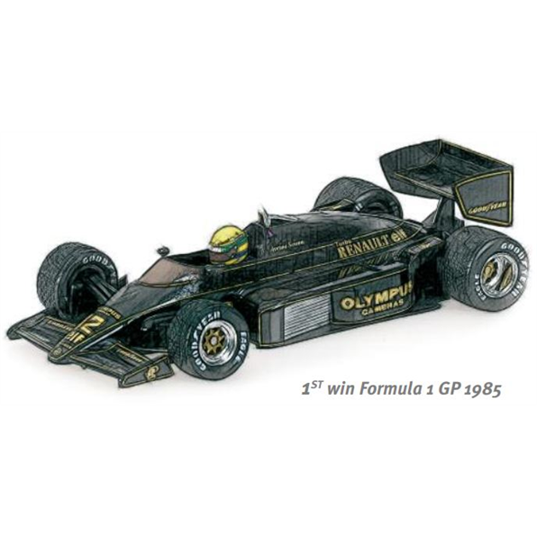 Lotus Renault 97T Ayrton Senna Portugal 1985 Rain Tyres 1st Win Dirty Version