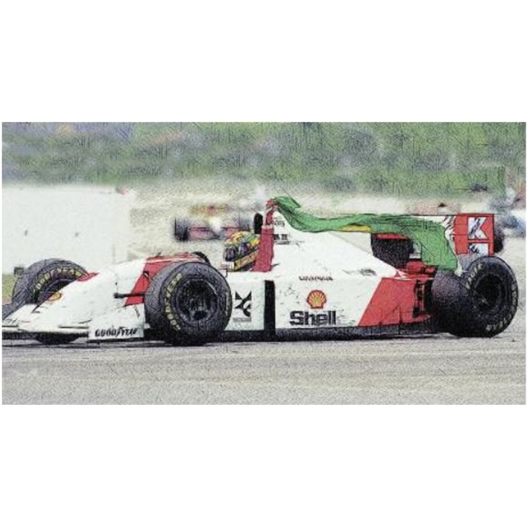 McLaren Ford MP4/8 Ayrton Senna 1st Australian 1993 w/Flag Dirty Version