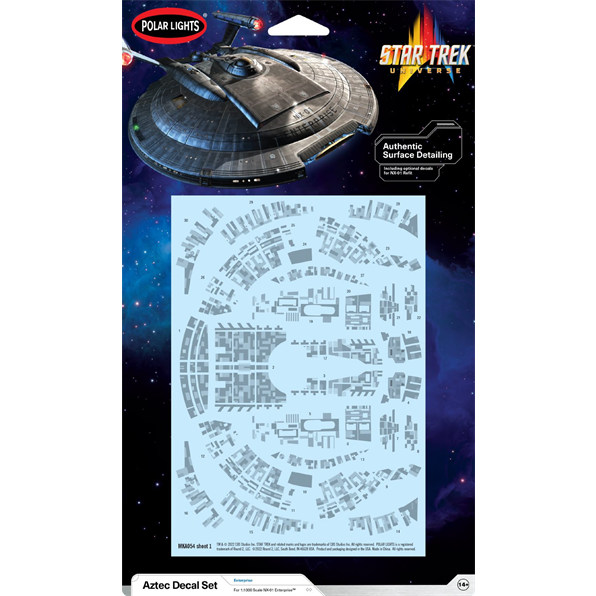 Star Trek NX-01 U.S.S. Enterprise Aztec Decals