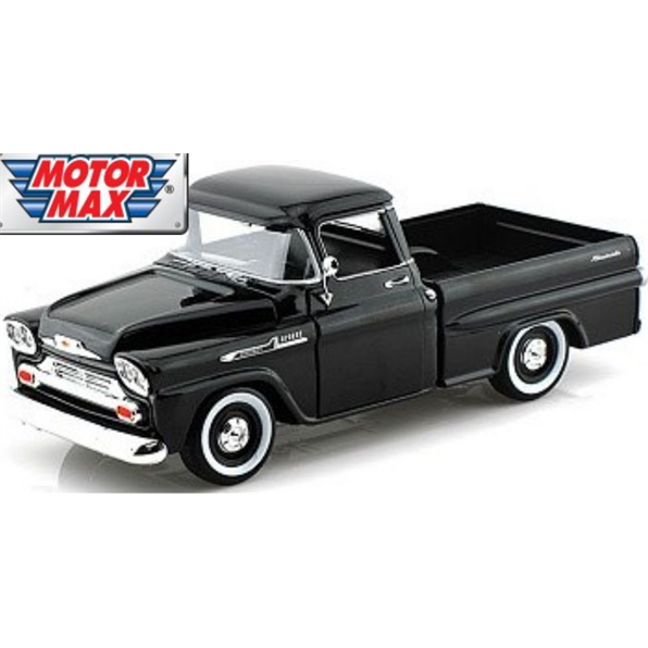 Chevy Apache Fleetside Pickup Black 1958