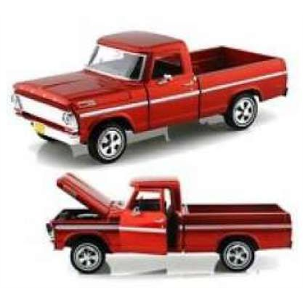Ford F-100 Pickup Plain Red 1969