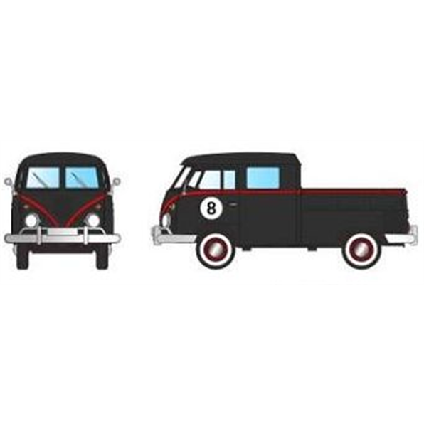 VW T1 D/cab pick up, black, #8