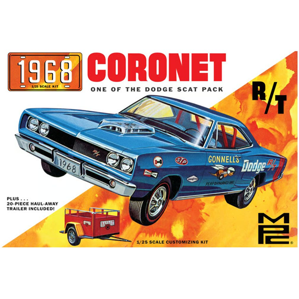 Dodge Coronet Hardtop w/Trailer 1968