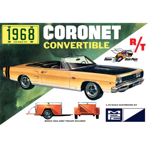 Dodge Coronet Convertible w/Trailer 1968