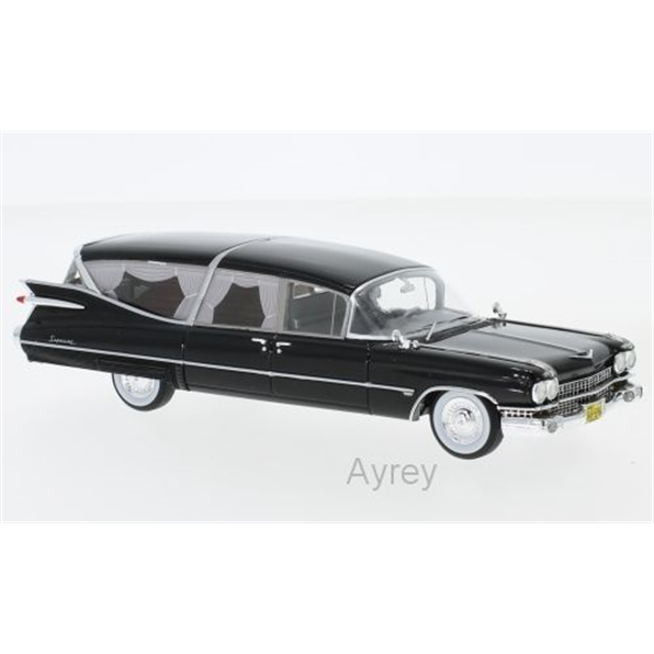 Cadillac Superior Hearse, black, 1959
