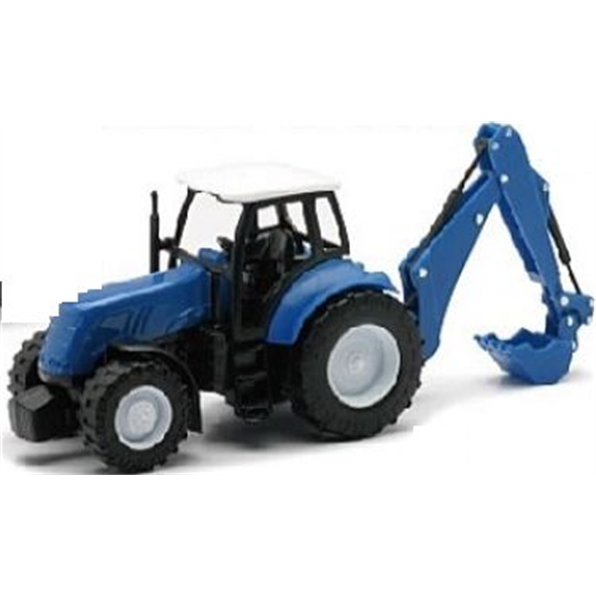 Tractor w/Backhoe Loader Blue