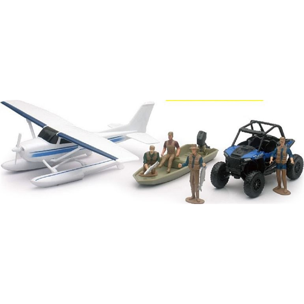Xtreme Adventure Set w/Float Plane and Polaris RZR Set