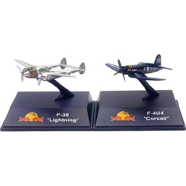 F4U4 Corsair US Navy + P-38 Lightning Red Bull 2 Pack