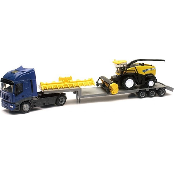 Iveco Cab and Trailer with New Holland Harvester FR920