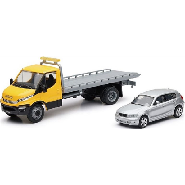 Iveco Daily Car Recovery Van w/BMW 1 Series Silver