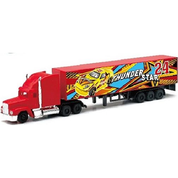 American Truck Red Box Trailer Thunder Star