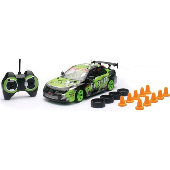 Drift Car RC w/Tyres and Cones Set
