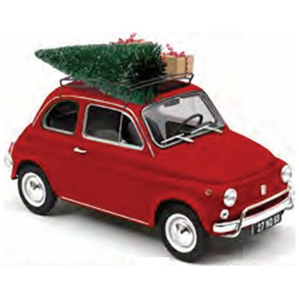 Fiat 500L Red w/Christmas Tree 1968