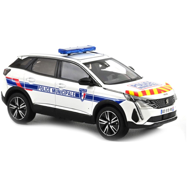 Peugeot 3008 2023 Police Municipale w/Red and Yellow Striping