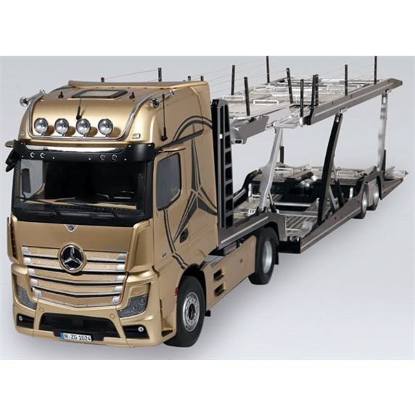 Mercedes Benz Actros-4x2 GigaSpace Champagne + Lohr Autotransporter