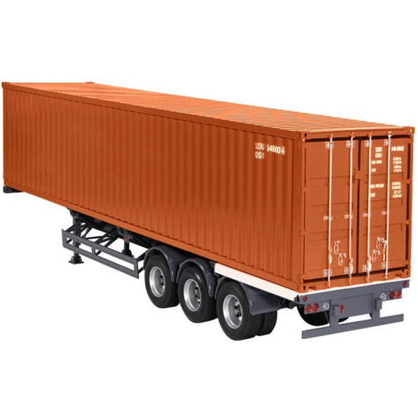 Semitrailer International + 40 ft Sea Container Auburn