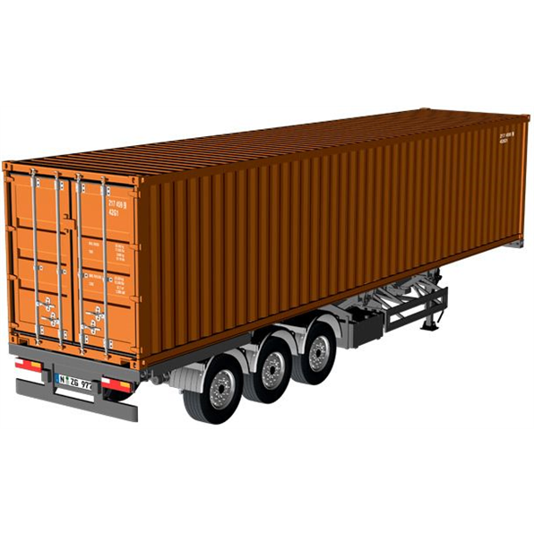 Semitrailer EU + 40 ft Sea Container Auburn