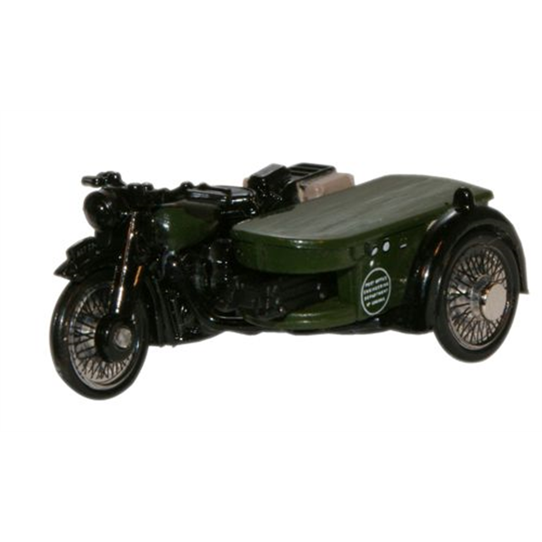 BSA Motorcycle and Sidecar - P O Telephones