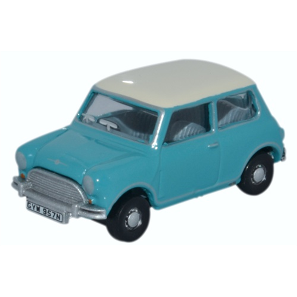 Mini Surf Blue/Old English White Mini Car