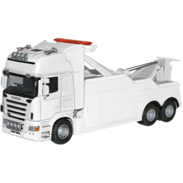 Scania Topline Recovery Truck -Plain White With light bar