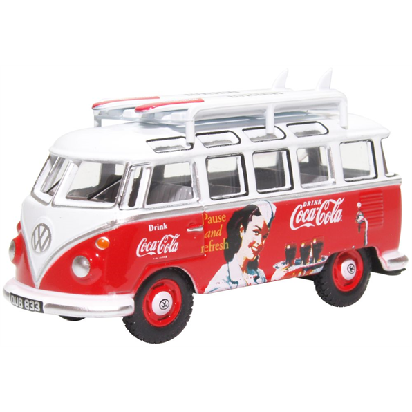 VW T1 Bus and Surfboards Coca Cola