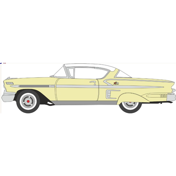 Chevrolet Impala Sport Coupe 1958 Colonial Cream/Snowcrest White