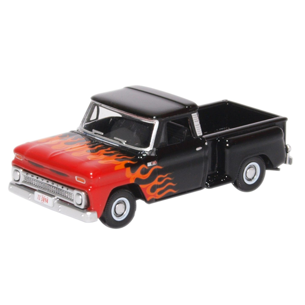 Chevrolet Stepside Pick Up 1965 Black/Flam