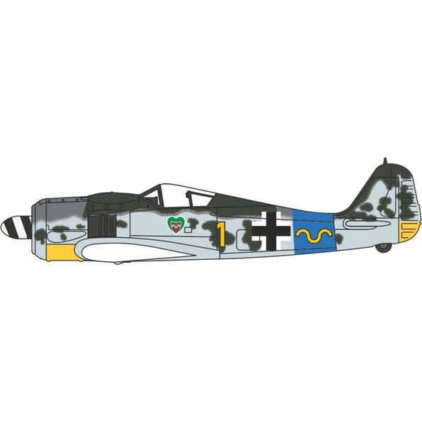 Focke Wulf 190A 15/JG 54 -Hauptmann Rudolf No Swastika On Tail